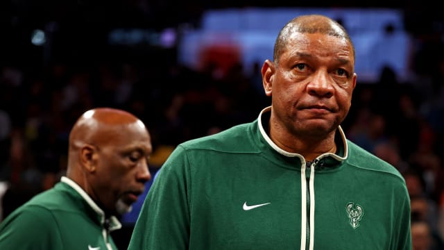 Milwaukee Bucks head coach Doc Rivers looks on during the third quarter of the game against the Phoenix Suns